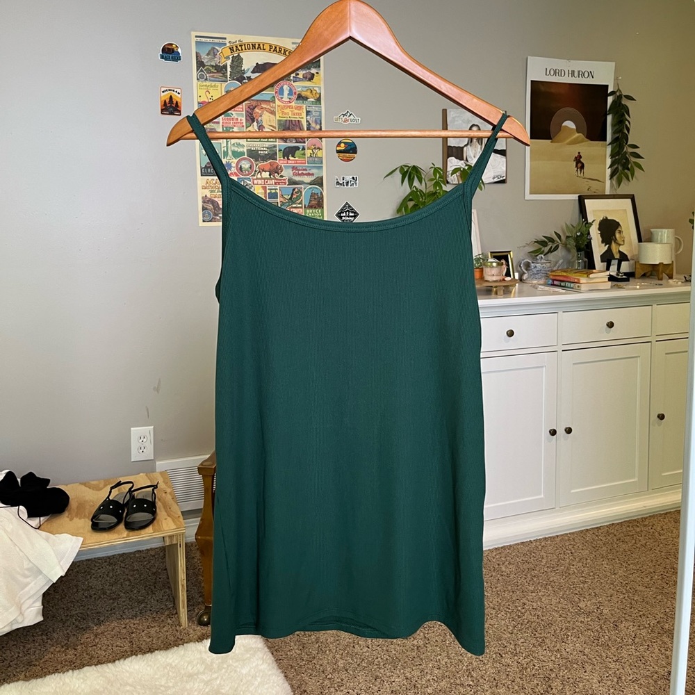 Dark Green Tank Top